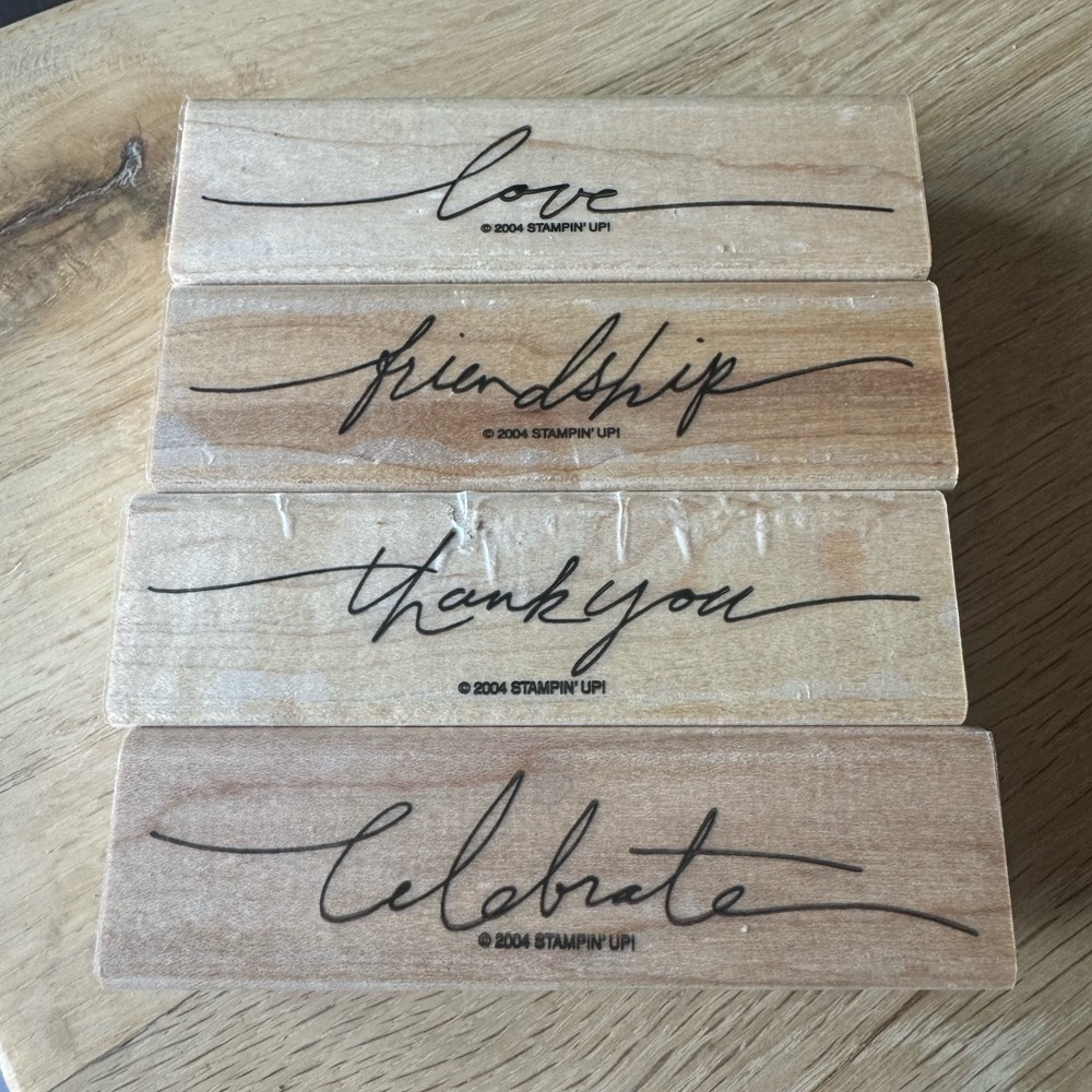 Stampin' Up! Script Wooden Stamps